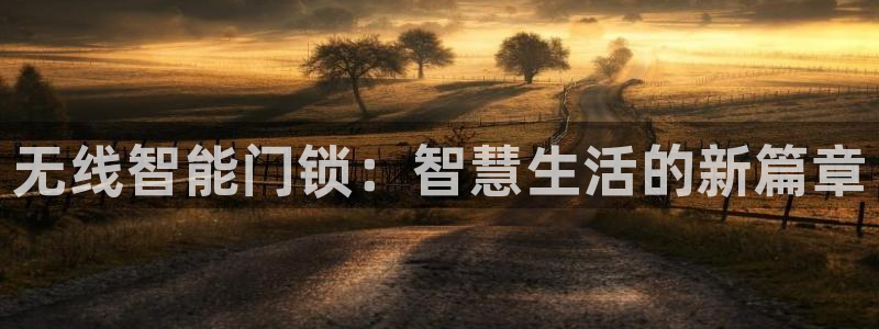 jdb电子放水规律：无线智能门锁：智慧生活的新篇章