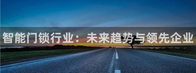 jdb游戏：智能门锁行业：未来趋势与领先企业