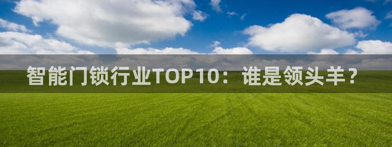 jdb电子试玩平台大奖视频：智能门锁行业TOP10：谁是领头