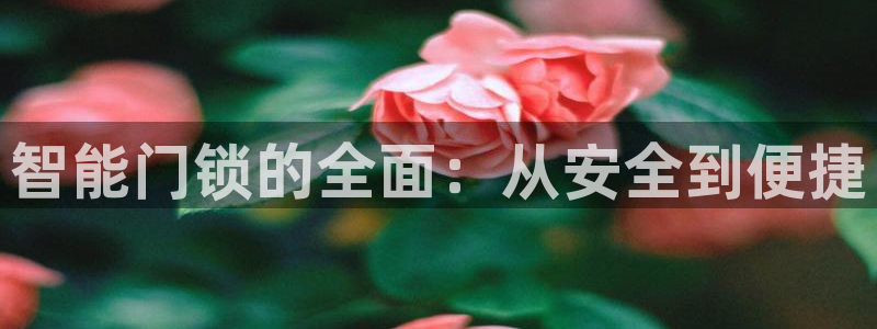 jdb电子金刚大奖视频：智能门锁的全面：从安全到便捷