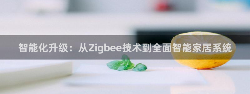 jdb电子平台98db,in：智能化升级：从Zigbee技术