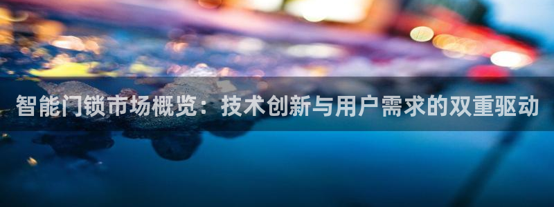 jdb电子游戏雷神之锤：智能门锁市场概览：技术创新与用户需求