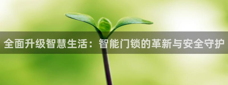 jdb电子官方入口：全面升级智慧生活：智能门锁的革新与安全守