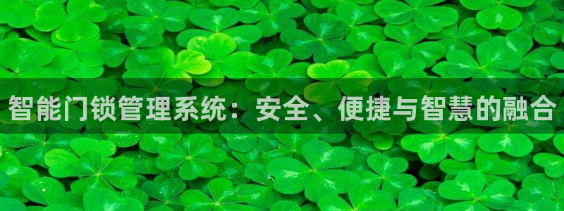 jdb电子游戏有多坑：智能门锁管理系统：安全、便捷与智慧的融