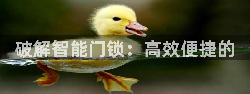 jdb游戏爆分规律：破解智能门锁：高效便捷的
