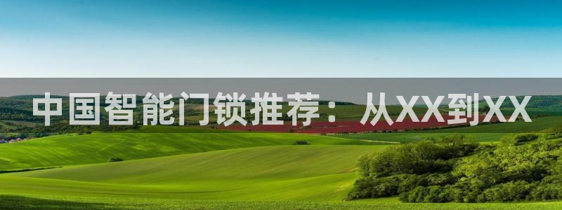 富豪哥游戏jdb：中国智能门锁推荐：从XX到XX