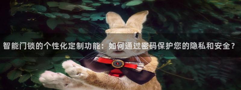 jdb电子app有信誉：智能门锁的个性化定制功能：如何通过密