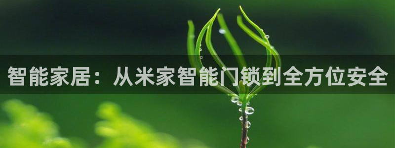 jdb电子游戏坑人套路：智能家居：从米家智能门锁到全方位安全